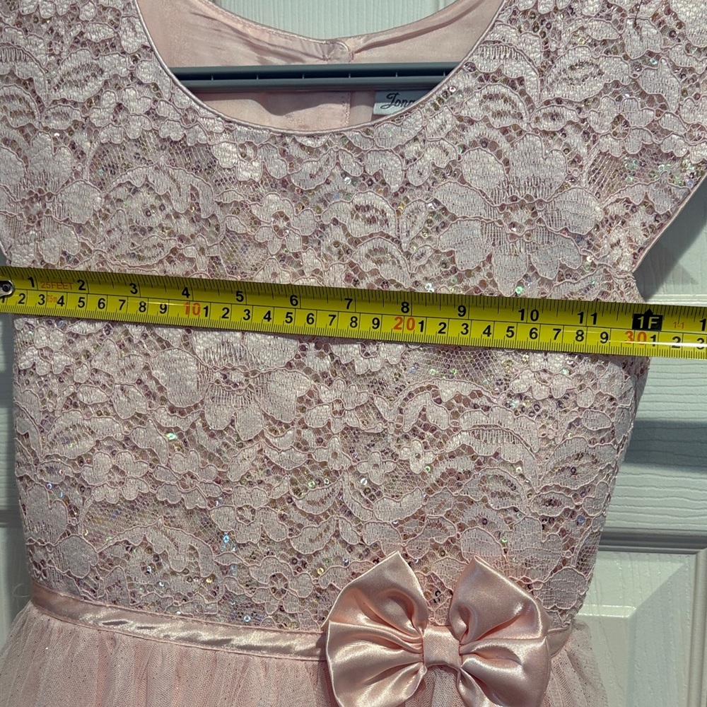 Jona Michelle Girl’s Pink Party Dress - Size 12 - Picture 14 of 16